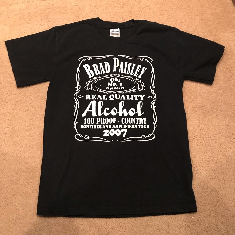 Brad Paisley Concert T-Shirt Black Size Small